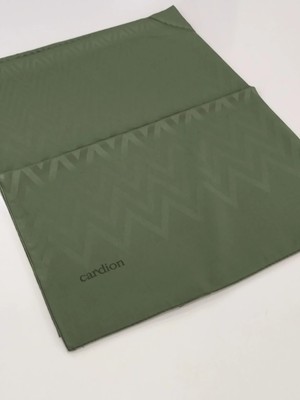 Cardion Jakarlı Şal Zigzag Desen Açık Haki