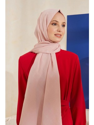 Cardion Jakarlı Şal Monogram Desen Pudra