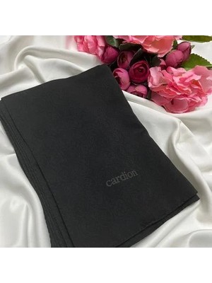 Cardion Jakarlı Şal Hologram Desen Siyah