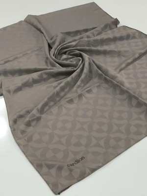 Cardion Jakarlı Şal Daire Desen Vizon