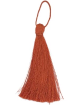 Püskül Tekli 10 cm 1 Adet Turuncu