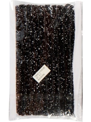 Silikon Yapışkanlı Taş Siyah 1 Metre 1 cm 5 Metre