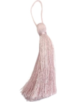 Püskül Tekli 10 cm 1 Adet Toz Pembe