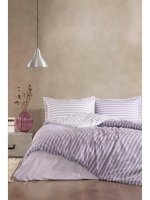 Indispensablely Özdilek Çift Kişilik Ranforce Nev Takımı Trioline Mor