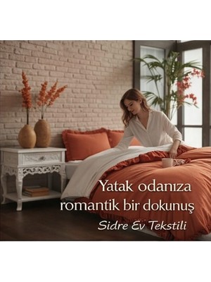 Faal Tarcın Renginin Uyumu & Sade,fırfırlı Nevresimtakımı