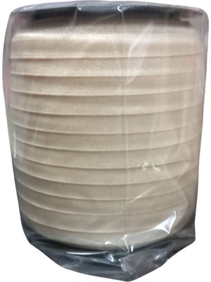 Çamaşır Lastiği Düz 1 cm  1 Metre Krem