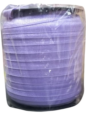 Çamaşır Lastiği Düz 1 cm  1 Metre Açık Mor