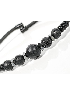 Moncuk Design Lav Taşı Yaylı Bileklik – Topraklanma, Denge ve Pozitif Enerji