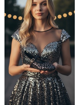 Kadın Babet Içeri Dışarı Ofis Günlük Ayakkabı