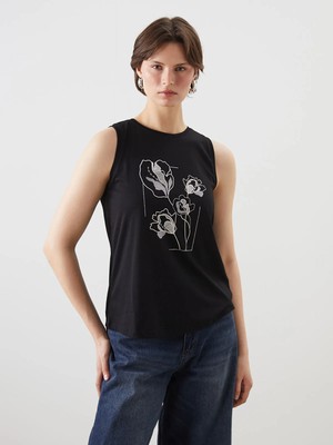 Lc Waikiki Yeni Sezon Bisiklet Yaka Baskılı Kadın Atlet