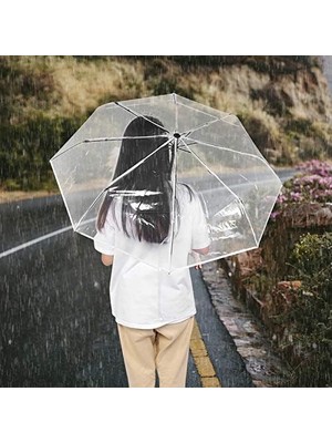 Sumo Şeffaf Unisex Şemsiye