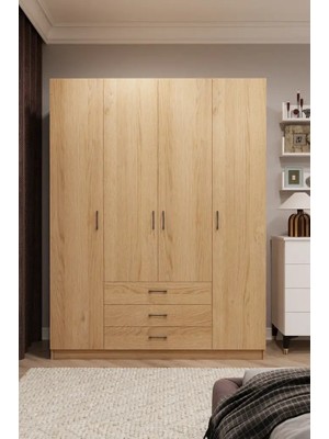 Kone Haus Ztückken 4 Kapılı Karina 160 cm Gardırop KH2702