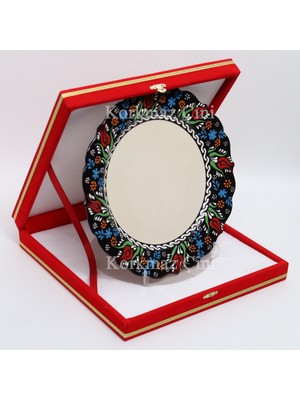 CERAMOTİF 26 cm Renkli Kaligrafi Tabağı