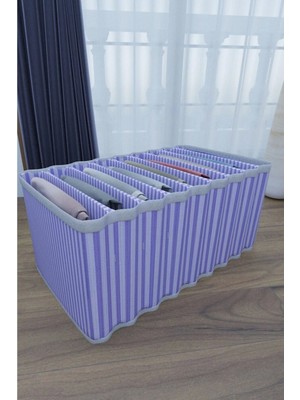 Aesco 8 Bölmeli Dolap ve Çekmece Içi Düzenleyici Akordiyon Organizer L-00517 (1 Adet) ( Lisinya )