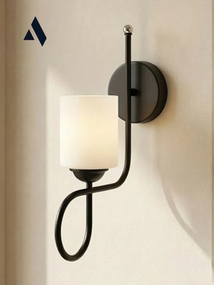 Alldesco Flow Duvar Apliği – Modern Klasik Tarzda Opal ve Bal Camlı Işıltı