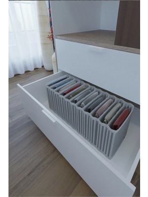 Aesco 11 Bölmeli Dolap ve Çekmece Içi Düzenleyici Akordiyon Organizer M-00500 (6 Adet) ( Lisinya )