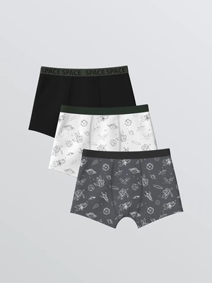 LC Waikiki Baskılı Erkek Çocuk Boxer 3 Lü  (S6)