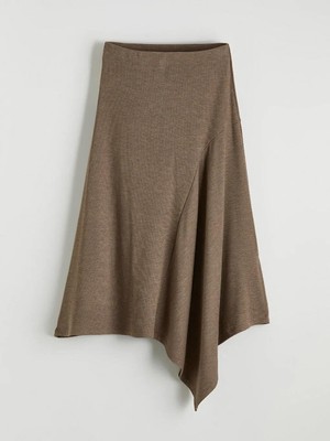 LC Waikiki Beli Lastikli Asimetrik Kesim Etek  (S6)