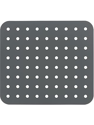 Starseven Lavabo Matı Kare Cam Gri Lavabo Matı, Ekstra Güçlü Gri