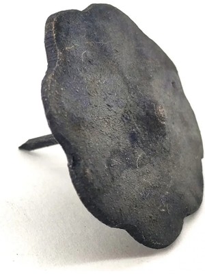 İnura Global Antika Tarz Dekoratif Pirinç Çiçek Kabara - 40 Mm, Oksit