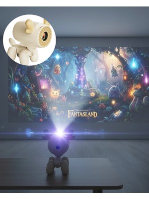 Aksiyon Global 500 Ansı Lümen Parlaklıkta Akıllı Mini Projeksiyon Cihazı - Lisinya