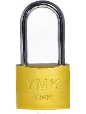 İnura Global Eko Sarı Boyalı Uzun Kancalı Asma Kilit 63MM