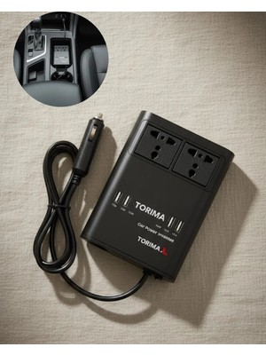 Verto Oto Çakmaklık Invertörü Çok Amaçlı 150W Elektrik Dönüştürücü