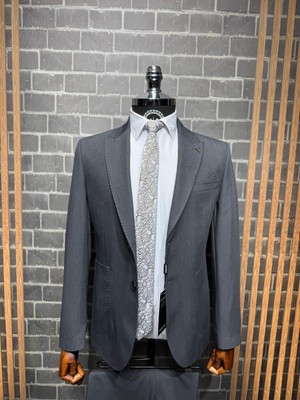 Dupont Modern Erkek Takım Elbise – Punto Yaka Slim Fit Torba Cep