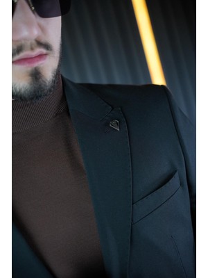 Dupont Modern Erkek Takım Elbise – Punto Yaka Slim Fit Torba Cep