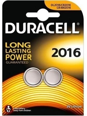 Aylina Mey Ithalat® Duracell Cr 2016 Lityum Pil 3 Volt 2 Li Paket