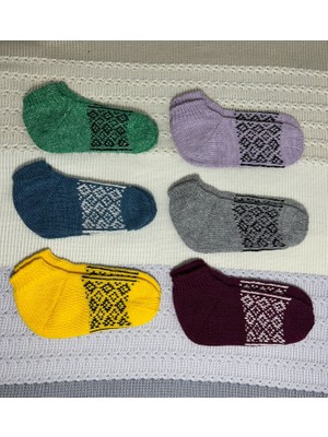 Havva Home Kadın Patik Karışık Standart Kalıp Çeyizlik Bohçalık Hediyelik (6 Lı Karışık Gelcektir.)