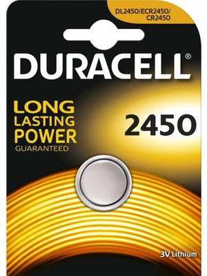 Aylina Mey Ithalat® Duracell Yuvarlak Düğme Pil 2450 3 Volt