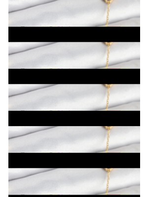 Aylina Mey Ithalat® 316L Çelik Zincir Gold Renk Lacivert Baby Boy Yonca Kadın Kolye