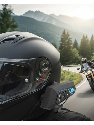 Teknomiy Telsiz Bluetooth Kask Kulaklık Handsfree Mikrofonlu