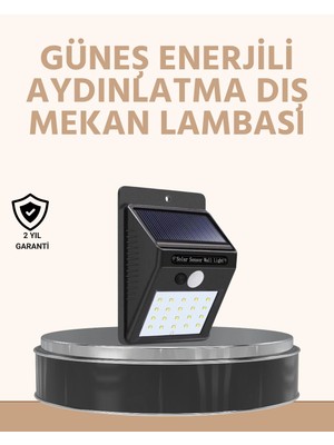 Aylina Mey Ithalat® Enerji Tasarruflu ve Otomatik Sensörlü LED Güneş Işığı – Dış Mekan Uyumlu