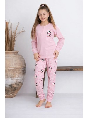 Tarık Kız Çocuk Interlok/mevsimlik Özel Tasarım Baskılı Pijama Takım