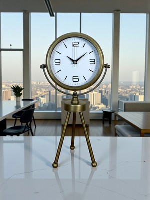 Aylina Mey Ithalat® Eskitme Üç Ayaklı Masa Saati