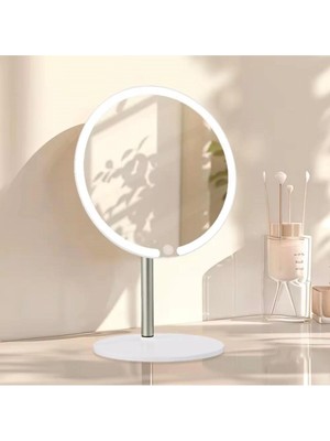 Aylina Mey Ithalat® Dokunmatik LED Işıklı Yuvarlak 180° Ayarlanabilir 3 Farklı Renk