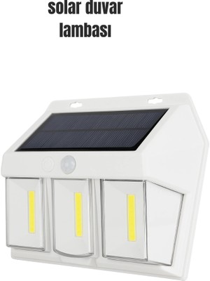 Aylina Mey Ithalat® Suya Dayanıklı Solar Duvar Lambası – Akıllı Gece Sensörlü Işık