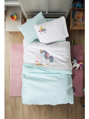 Aylina Mey Ithalat®   Box Punch Nakışlı Bebek Nevresim Takımı Dolly