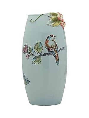 Starseven Fitz And Floyd Ingiliz Bahçesi Seramik Çiçek Vazosu, 25 Inç,