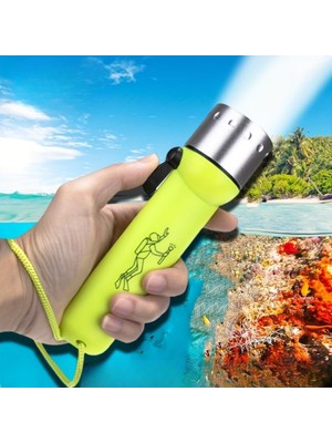 Epilons Z&k Market® Süper Parlak LED Su Altı Dalış Feneri – Taşınabilir, Su Geçirmez ve Darbeye Dayanıklı E