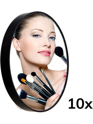Epilons Z&k Market® 10X Büyüteçli Vantuzlu Pratik Kullanışlı Makyaj Lens Traş Aynası