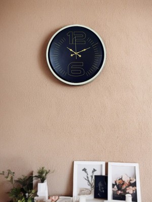 Epilons 36 cm Krem Dekoratif Duvar Saati