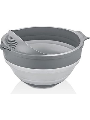 Starseven Katlanabilir Akordiyonlu Süzgeç - Gri