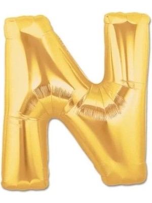 Epilons N Harf Folyo Balon Altın Renk 40 Inç