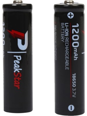 Epilons Orjinal 3.7 V 1200 Mah Şarj Edilebilir 18650 Turbo Model Li-Ion Şarjlı Pil