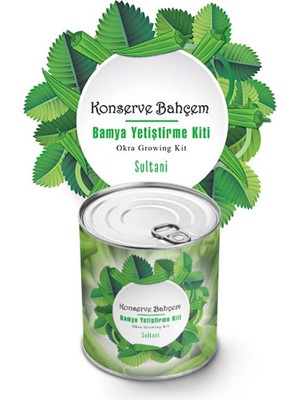 Epilons Z&k Market® Konserve Bahçem Evde Konservede Sultani Bamya Yetiştirme Kiti