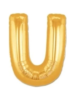 Epilons U Harf Folyo Balon Altın Renk 40 Inç