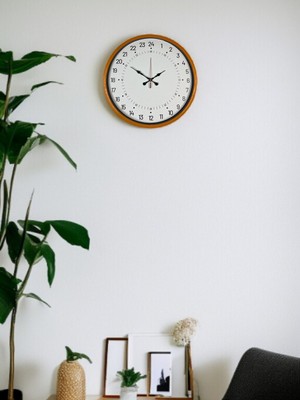 urfakent bilişim ve medya danışmanlık 36 cm Turuncu 24 Saat Göstergeli Özel Tasarım Duvar Saati